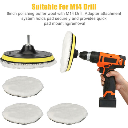 5PCS Wool Polishing Pad Kit