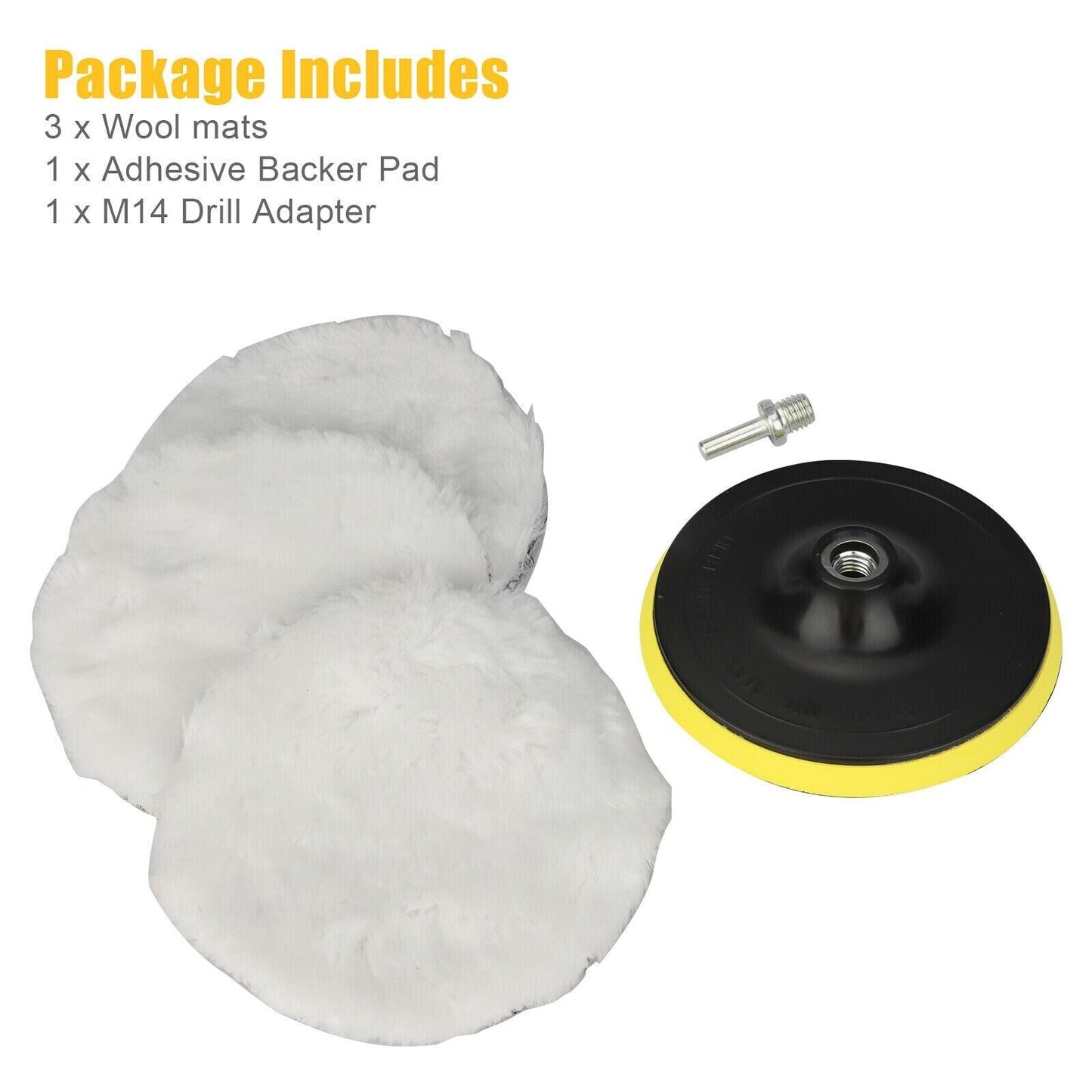 5PCS Wool Polishing Pad Kit