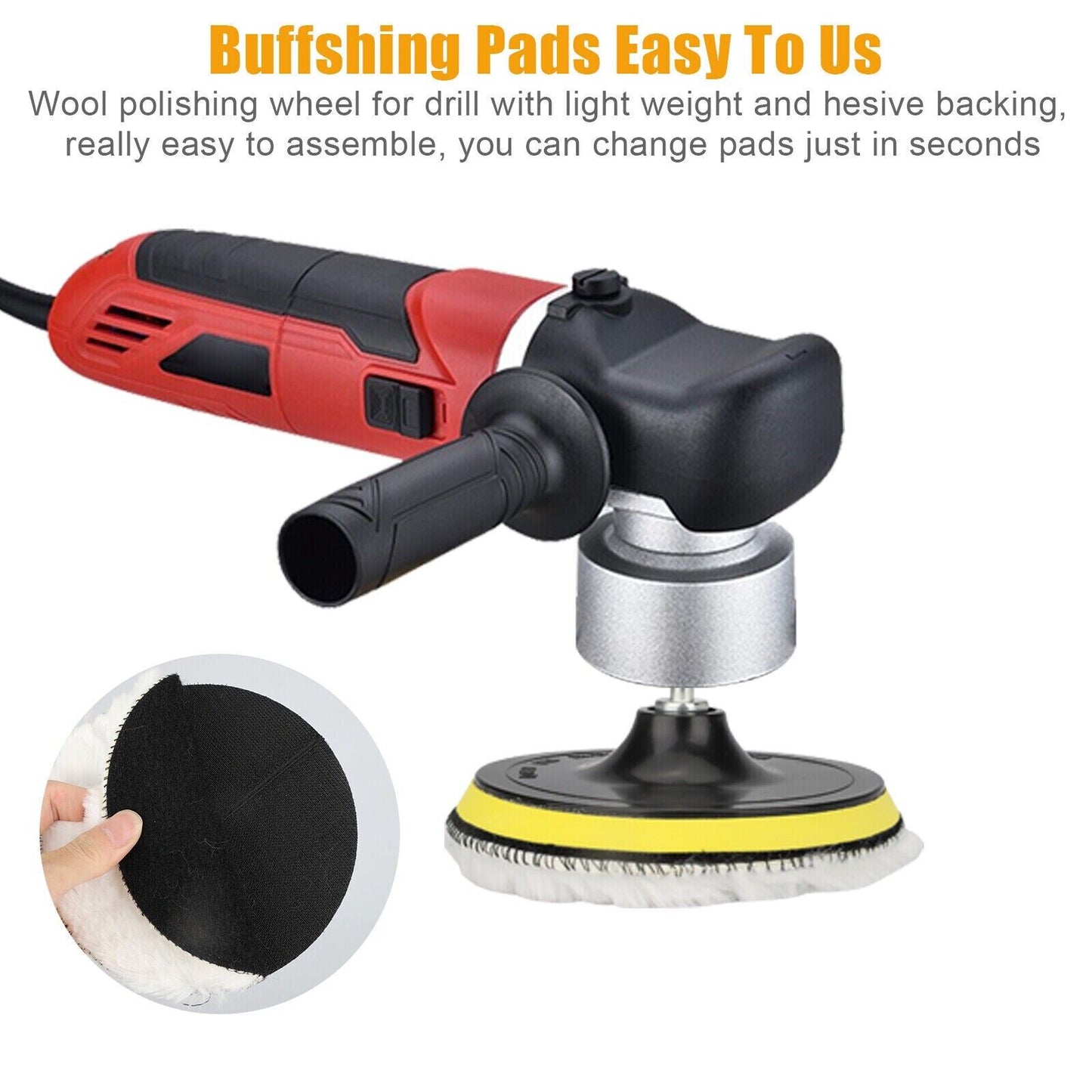 5PCS Wool Polishing Pad Kit