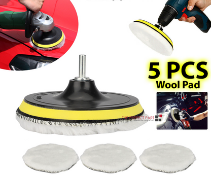 5PCS Wool Polishing Pad Kit